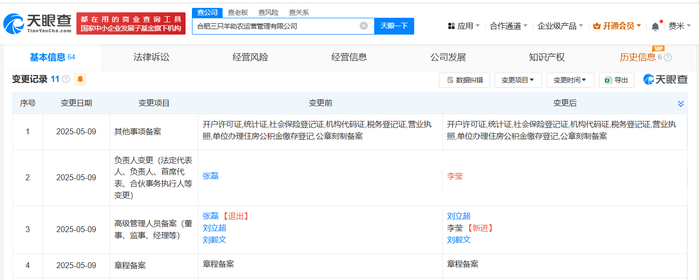 三只羊助農(nóng)運營公司高管變更與業(yè)務拓展 聚焦針紡織品銷售新動向